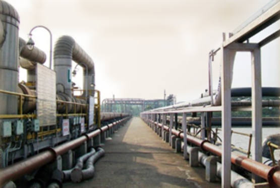 Insulated Ammonia Pipeline at Terminal